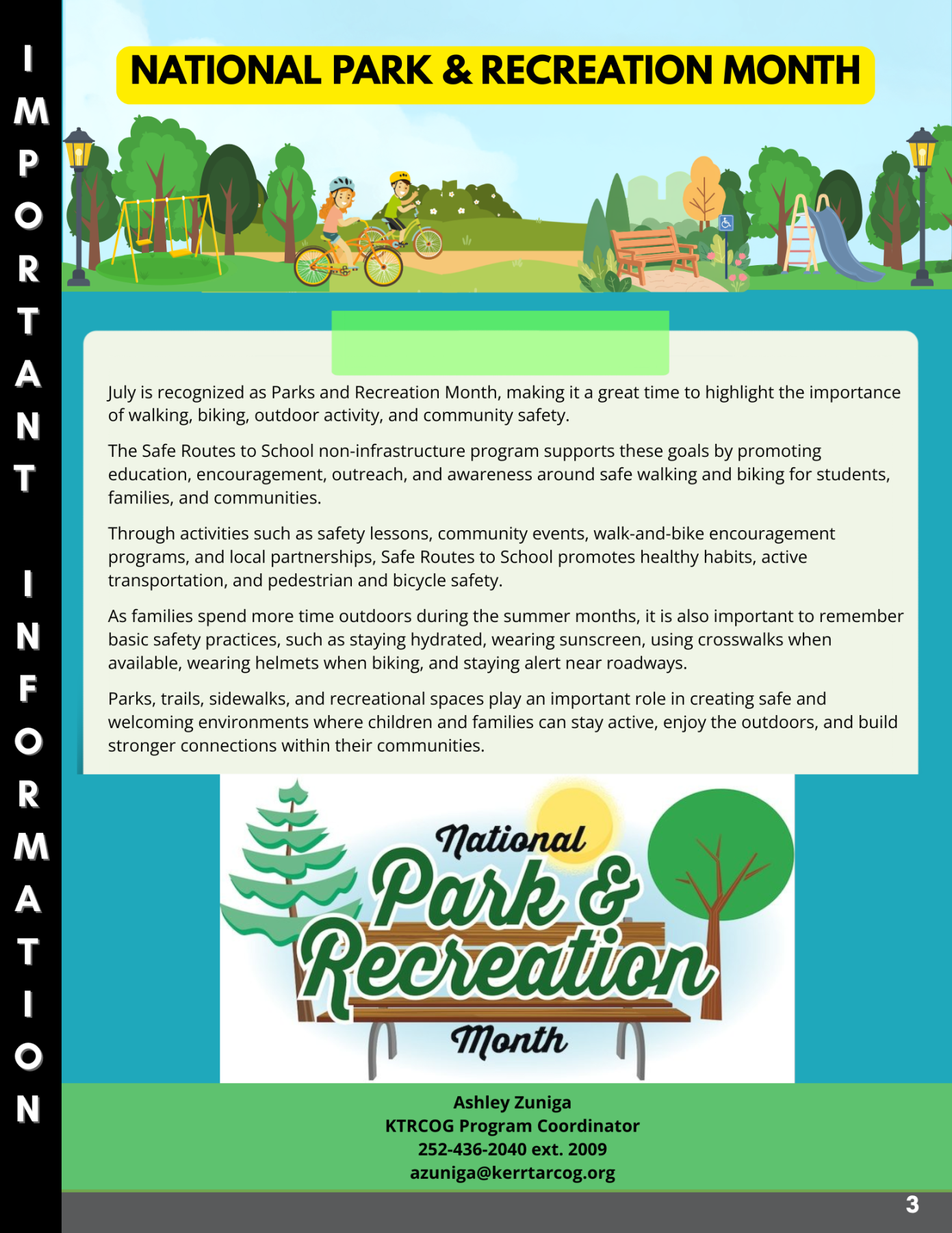 National Park & Recreation Month